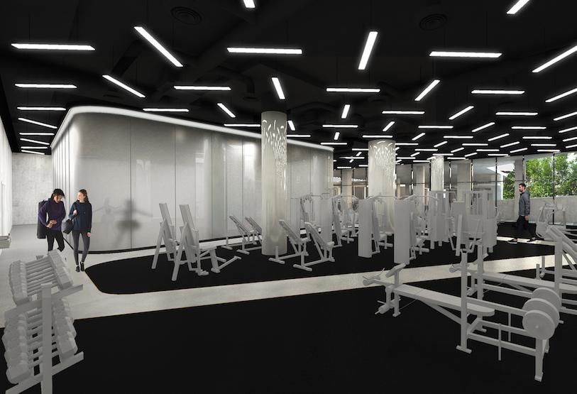 Midtown Center gym rendering