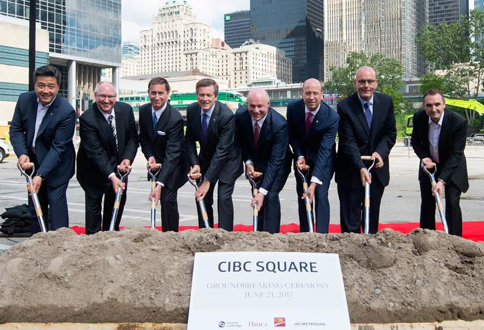 Ground-breaking CIBC Square Mayor John Tory