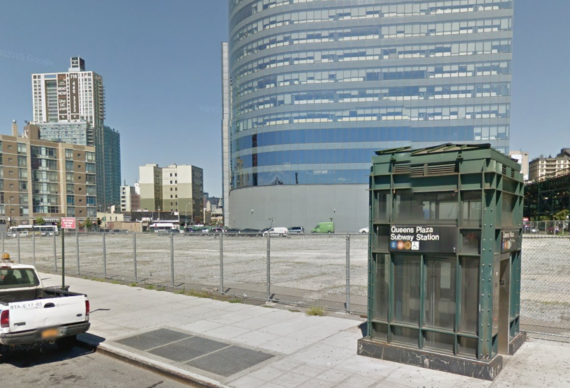 The site of Tishman Speyer's planned WeWork property in Long Island City, Queens