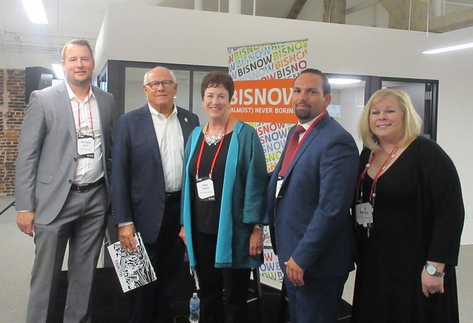 MWest Holdings CIO Matthew Ellis, LA Police Commission Vice President Steve Soboroff, Downtown Center BID President and CEO Carol Schatz, Oceanwide Plaza public relations Daniel Atwater and Kate Bartolo & Associates Founder - Land Use Advisor Kate Bartolo