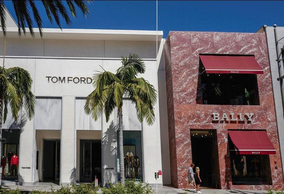 two-story retail property at 338 - 346 N. Rodeo Drive