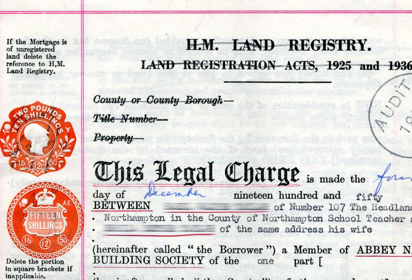 land registry ownership document