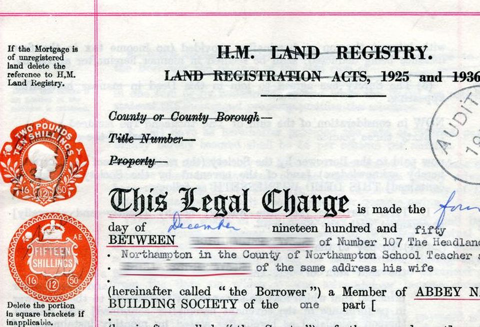 land registry ownership document