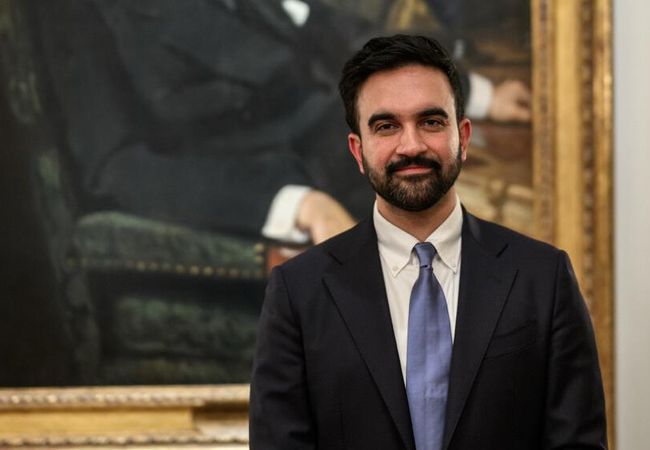 Zohran Mamdani photographed during his visit to the White House in November 2025.