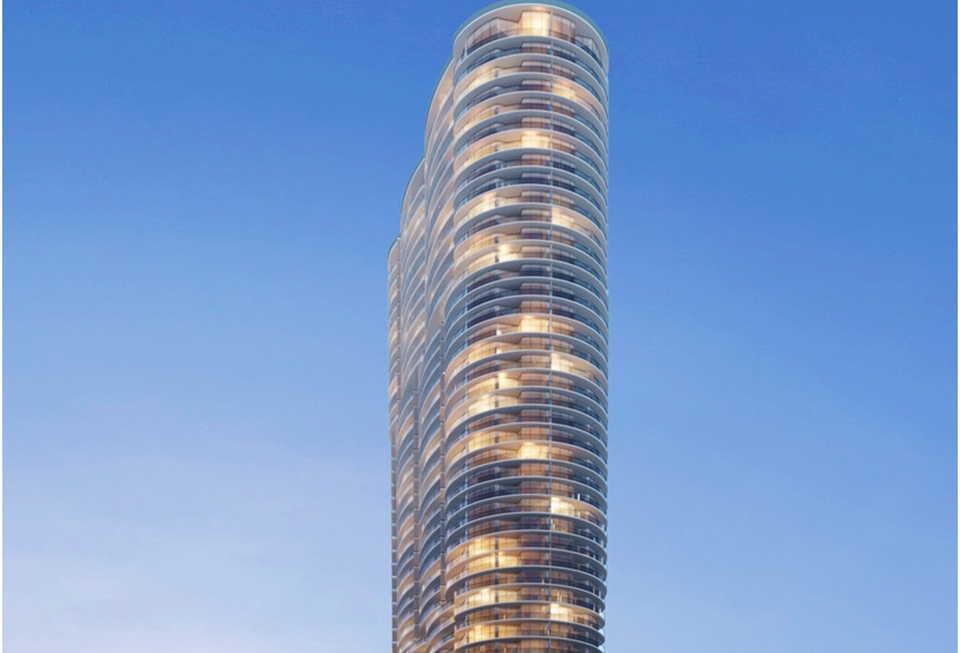Aria on the Bay rendering by Arquitectonica