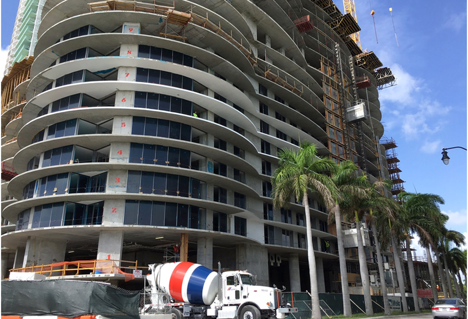 Melo Group's Aria on the Bay under construction in Miami