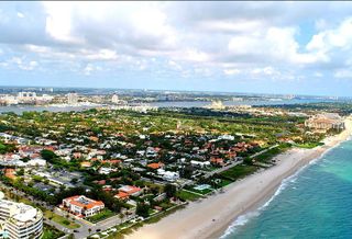 Aerial view of Palm Beach, Florida