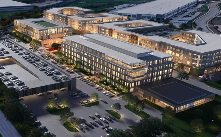 Rendering of The Mansfield Innovation District.