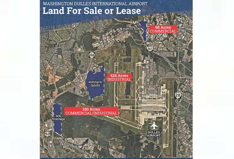 Dulles airport sites for sale