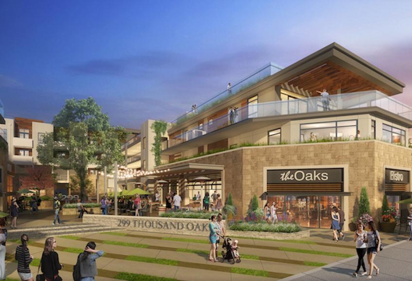 Rendering of 3.2-acre mixed use-development at 299 East Thousand Oaks Blvd. in Thousand Oaks