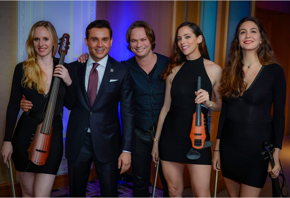 HBS of DC CEO Antonio Alves and Cosabella CEO Guido Campello with La Femme Classique