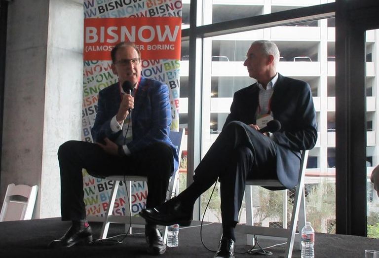 Jones Lang LaSalle Managing Director Carl Muhlstein and IDS Real Estate Group Senior Vice President David Saeta