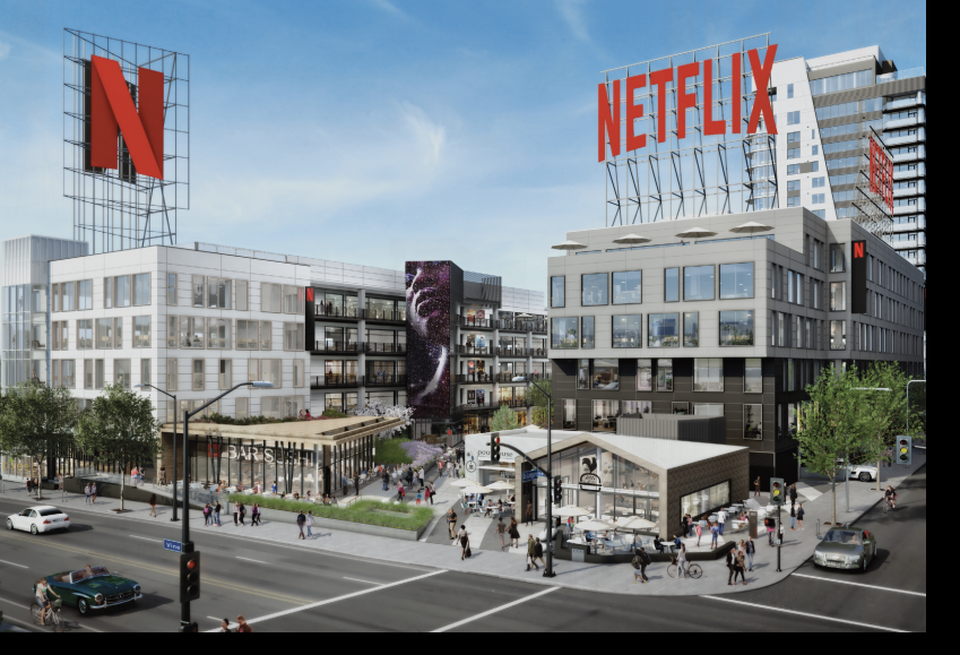 Rendering of Kilroy Realty's On Vine, which is fully leased by Netflix