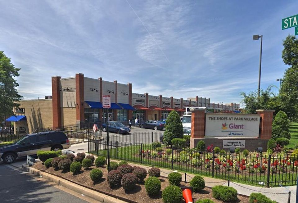 The Shops at Park Village shopping center in Congress Heights