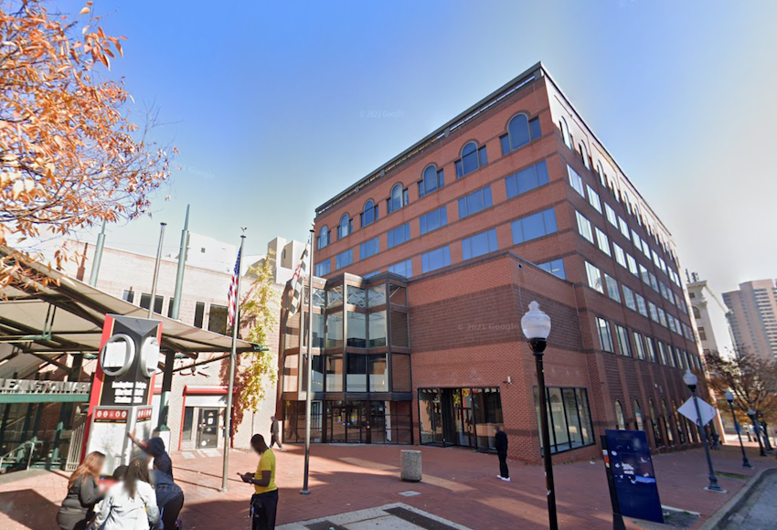 The data center at 300 Lexington St. sits next to the Lexington Market train station in downtown Baltimore. 