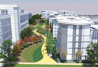 Proposed housing and office development in Mountain View's North Bayshore business district
Credit: The Sobrato Organization