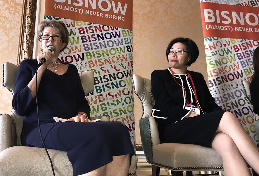 Bisnow Power Women Google Executive For Design Management, Planning and Entitlement Rachel Flynn and SmithGroupJJR principal Rosa Sheng