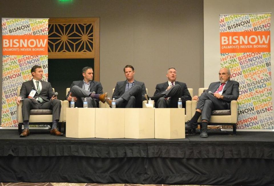 Weitzman SVP Matt Epple, Endeavor vice president of leasing Adam Zimel, Edge Realty vice president Cole Brodhead, Lincoln Property Co senior vice president Wes Babb, Whitestone REIT chairman and CEO Jim Mastandrea