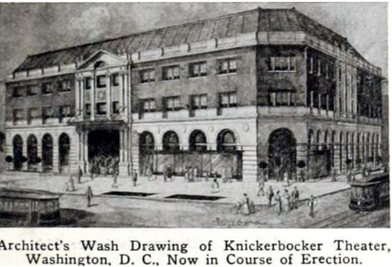 Knickerbocker Theater 1917 drawing