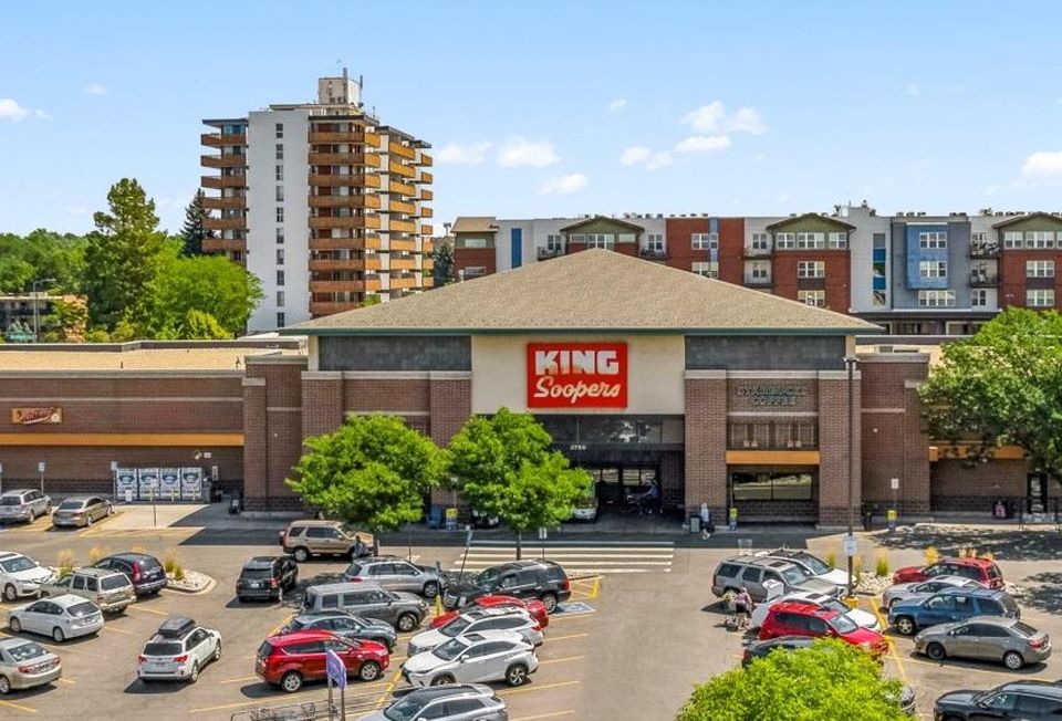 An image of a shopping center anchored by King Soopers that was recently purchased for $33.9M