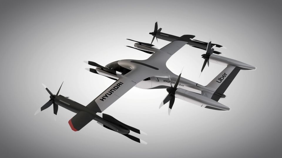 Uber and Hyundai Motor's Full-Scale Air Taxi Model
