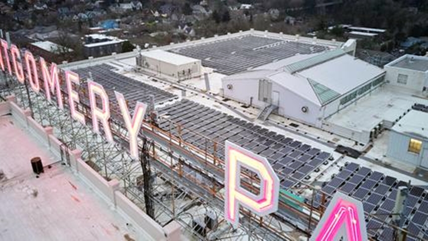 Montgomery Park Now Crowned With 1MW Solar Panels