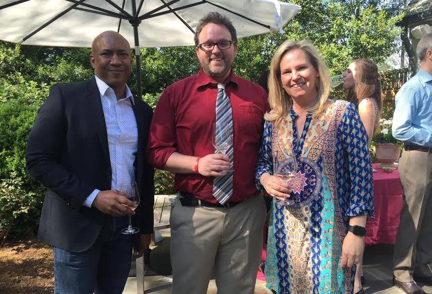 Maurice Perry, Lee Cromwell and Olwen Pongrace at 2016 Source Festival Salon