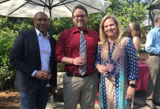 Maurice Perry, Lee Cromwell and Olwen Pongrace at 2016 Source Festival Salon