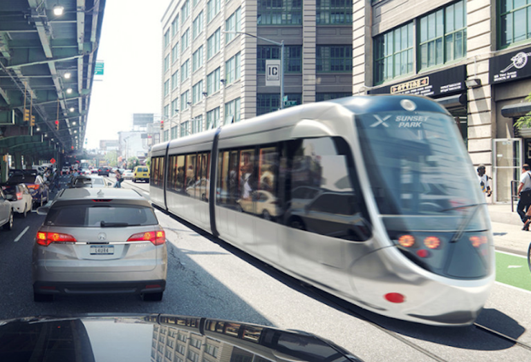 Brooklyn Queens connector streetcar