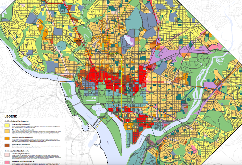 D.C. Future Land Use Map