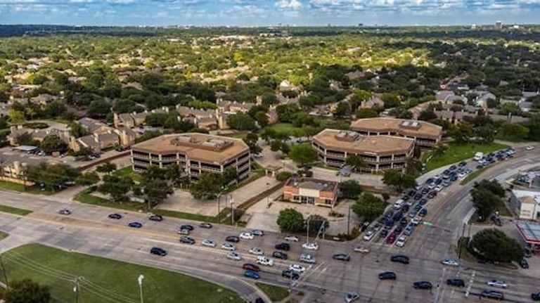 aerial of office park