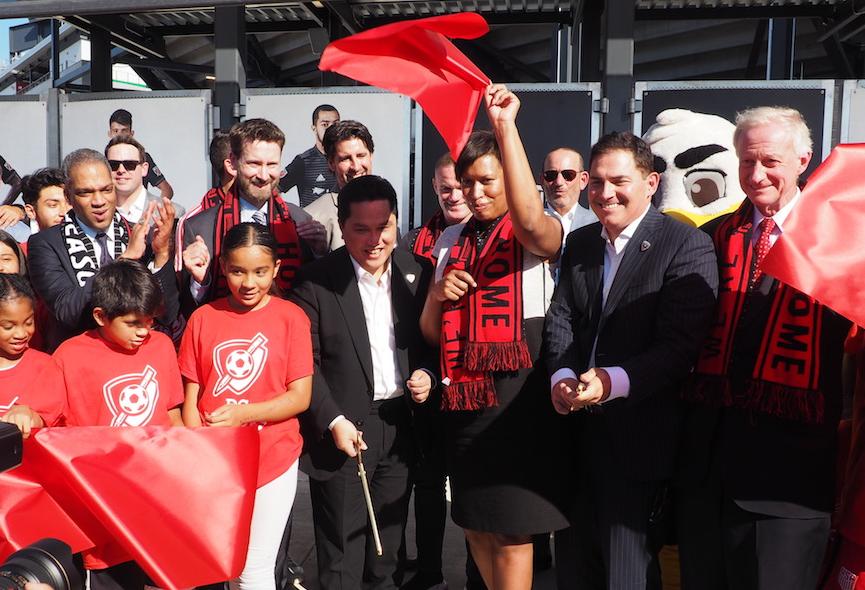 Audi Field ribbon cutting 