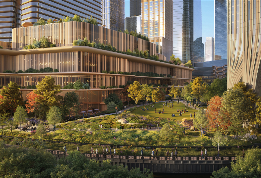 A rendering of a proposed Wynn casino in the second phase of Hudson Yards.