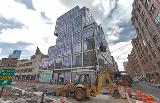Construction on Vornado's 61 Ninth Ave. as of July 2018