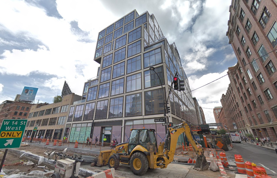 Construction on Vornado's 61 Ninth Ave. as of July 2018