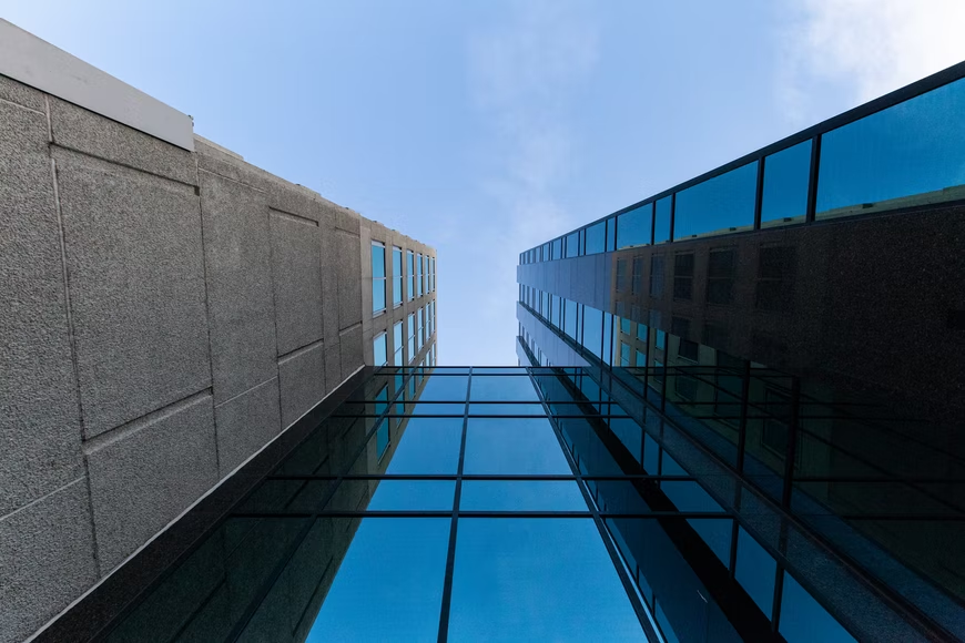 Office building in D.C. on a sunny day