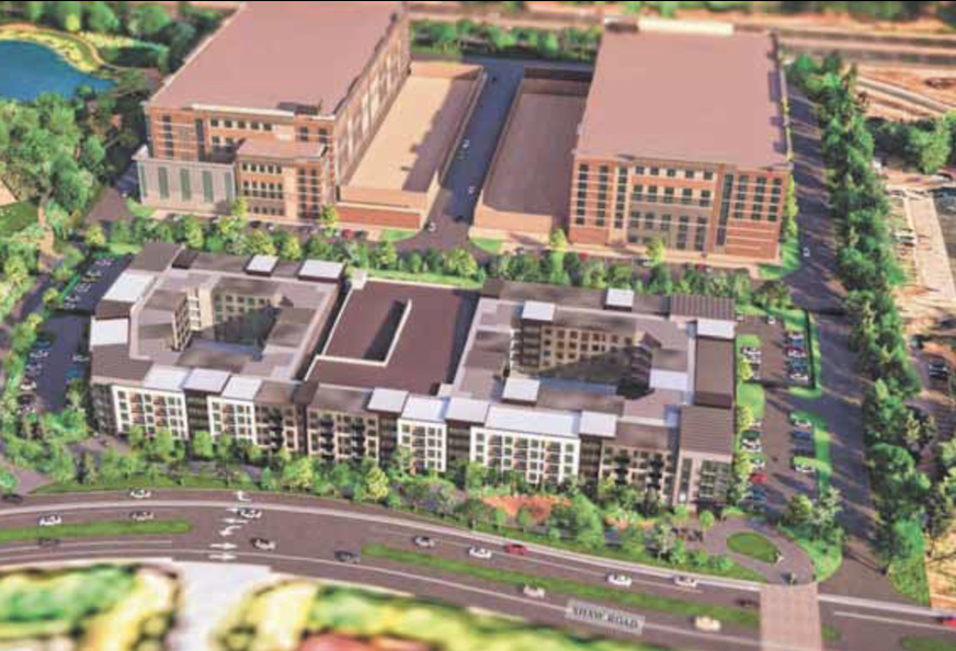 A rendering of the proposed Innovation Gateway project in Loudoun County. 