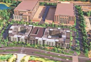A rendering of the proposed Innovation Gateway project in Loudoun County. 