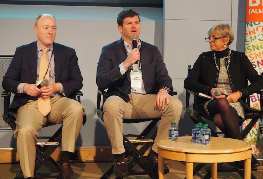 Trammell Crow's Campbell Smith, JBG Smith's John Clarkson and NoMa BID's Robin-Eve Jasper