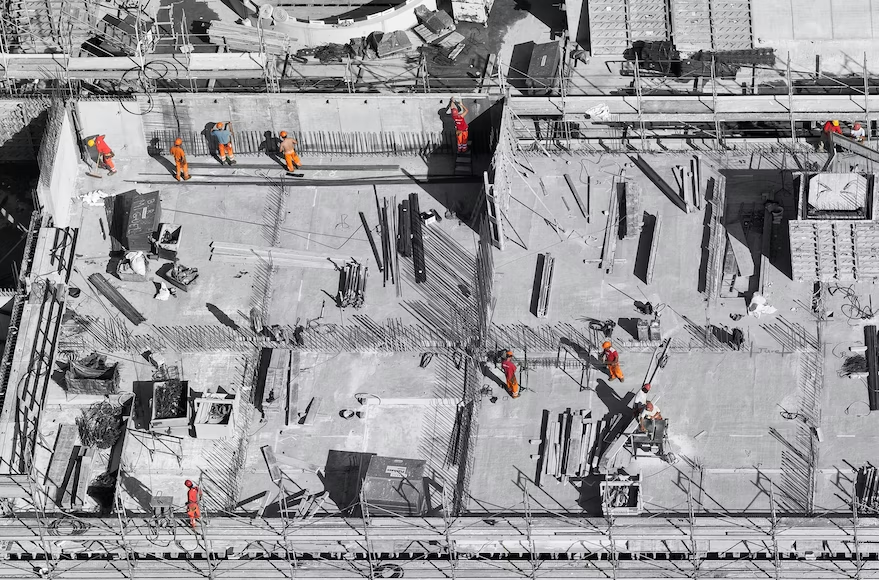 Men working a construction job