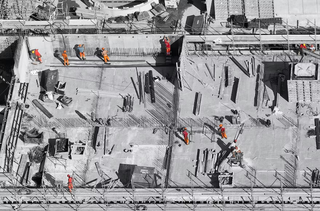 Men working a construction job