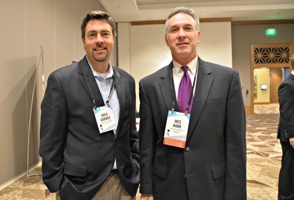 Bank of the Ozarks' Greg Garner and LPC's Wes Babb