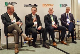 Gensler's Francisco Gonzalez, Marriott International's Jim Young, Boston Properties' Pete Otteni and The Bernstein Cos.' Adam Bernstein