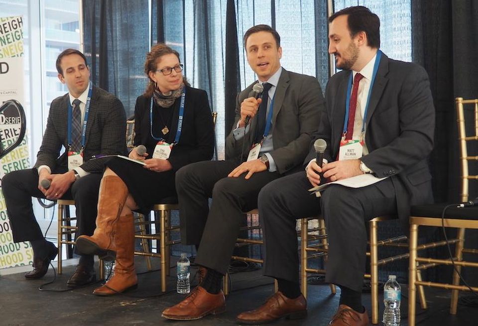 Penzance's John Kusturiss, Weissberg Investment Corp's Nina Weissberg, JBG Smith's Matt Ginivan and Walsh Colucci's Matt Allman