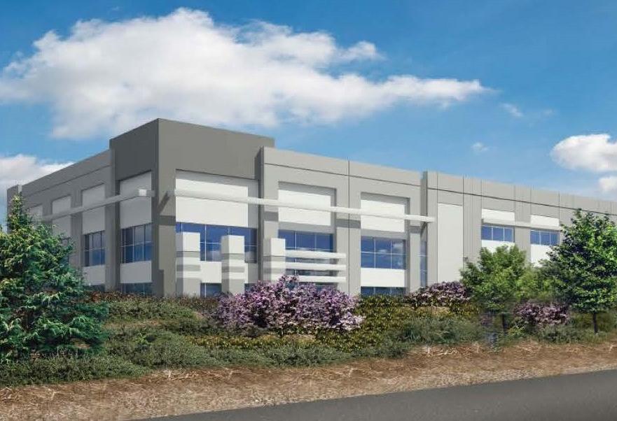 Rendering of one of Black Creek's planned distribution centers in Tracy