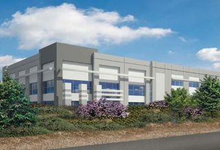 Rendering of one of Black Creek's planned distribution centers in Tracy