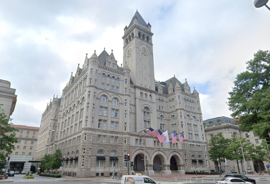 The hotel in D.C.'s Old Post Office building became a Waldorf Astoria in 2022 after the Trump Organization sold it. 