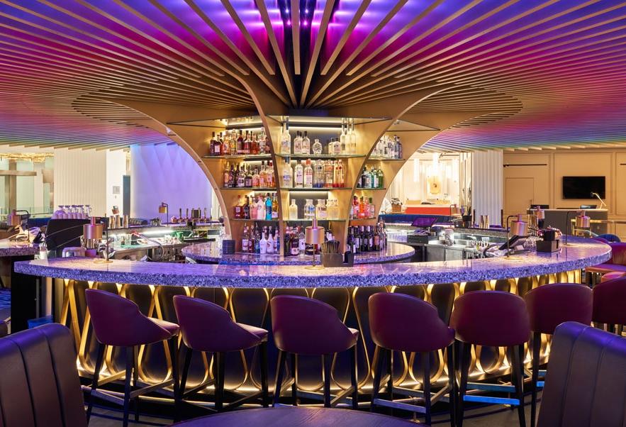 Hotel bar interior