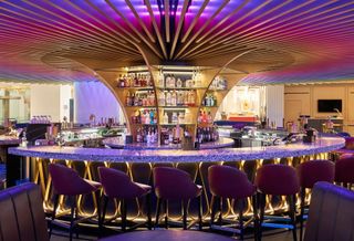 Hotel bar interior