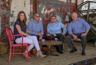 Blue Plate Network's Jamie Horsley (Director of Research & PR), Michael Fleming (Executive Vice President), Brison Williams (Vice President & Transaction Manager) and Carter Wilson (Founder).